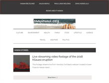 Tablet Screenshot of mauimaui.org